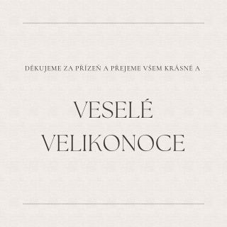 Přejeme všem krásné a klidné Velikonoce. A protože se nám již po zimě začínají probouzet nevěsty, nachystali jsme během...